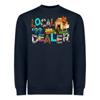Navy Local egg dealer Heavyweight Sweatshirt - AdoDesignShop