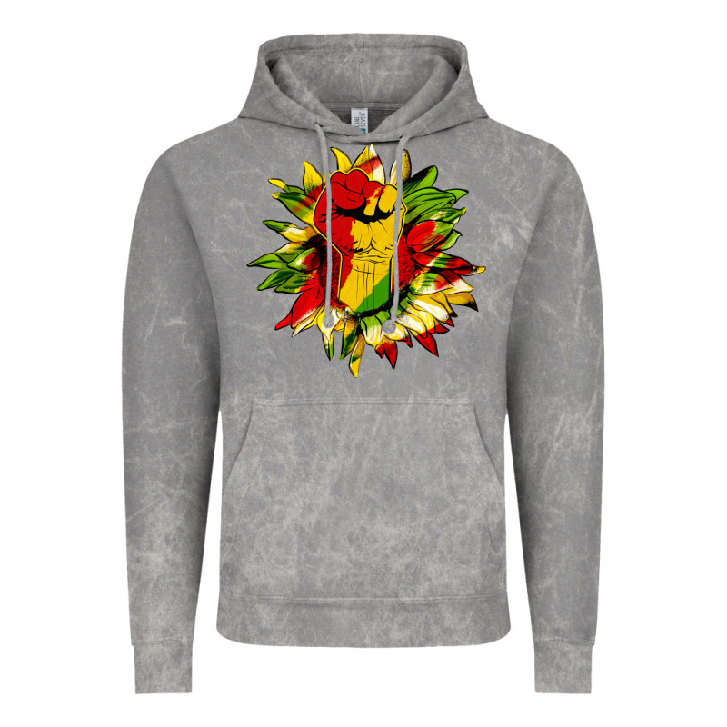 Juneteenth Sunflower Vintage Hoodie by HRA Design Shop | Teevron