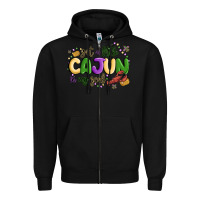 Black got a little cajun in my soul Zipper Hoodie - MaliasSmallBusiness