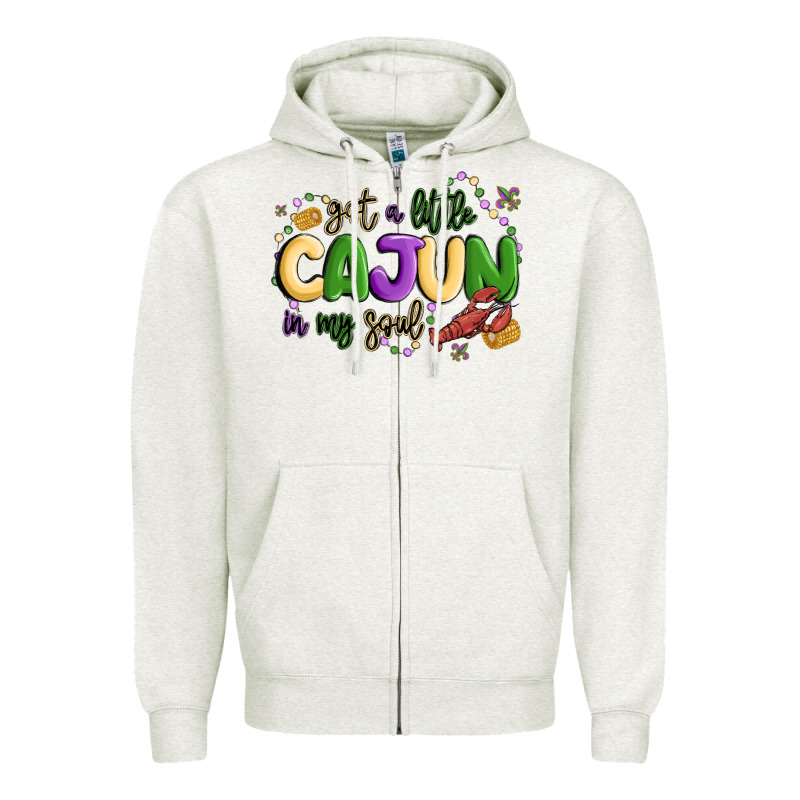 Got A Little Cajun In My Soul Zipper Hoodie by MaliasSmallBusiness | Teevron