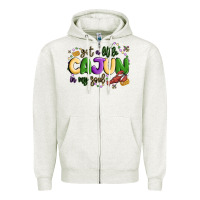 Oatmeal Heather got a little cajun in my soul Zipper Hoodie - MaliasSmallBusiness