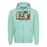 Seafoam got a little cajun in my soul Zipper Hoodie - MaliasSmallBusiness