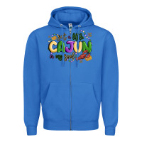 True Royal got a little cajun in my soul Zipper Hoodie - MaliasSmallBusiness