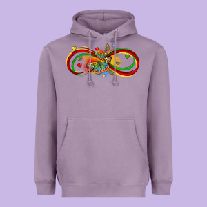 Butterfly Infinity Symbol Autism Heavyweight Hoodie Designed By Lillyallendesigns