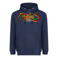 Navy butterfly infinity symbol autism Heavyweight Hoodie - LillyAllenDesigns