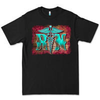 Black registered medical symbol nurse background Premium Tee - BarkalooDesign