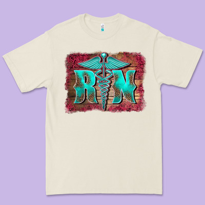 Registered Medical Symbol Nurse Background Premium Tee Designed By Barkaloodesign