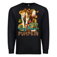 Black Hey There Pumpkin Fall Premium Sweatshirt - LillyAllenDesigns