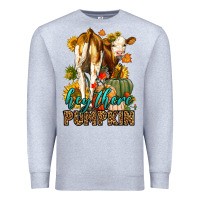 Heather Grey Hey There Pumpkin Fall Premium Sweatshirt - LillyAllenDesigns