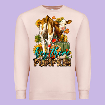 Hey There Pumpkin Fall Premium Sweatshirt Designed By Lillyallendesigns