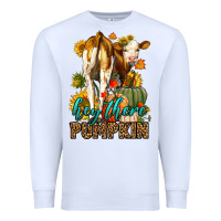 White Hey There Pumpkin Fall Premium Sweatshirt - LillyAllenDesigns