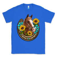 True Royal western horseshoe horse sunflowers gemstone Classic Tee - Artiststas