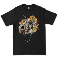 Black Boho wolf skull Premium Tee - RanaPortraitStore