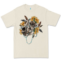Bone Boho wolf skull Premium Tee - RanaPortraitStore