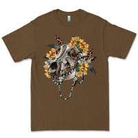 Cacao Boho wolf skull Premium Tee - RanaPortraitStore