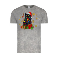 Cloud Rock black cat meowy christmas Vintage Tee - AdoDesignShop