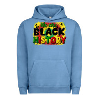 Pigment Pebble Blue we are black history Urban Hoodie - CowGirlArtShop