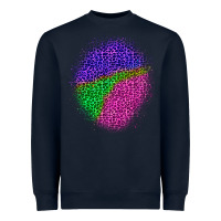 Navy halloween leopard patch 1 Heavyweight Sweatshirt - BundleAndBundleShop