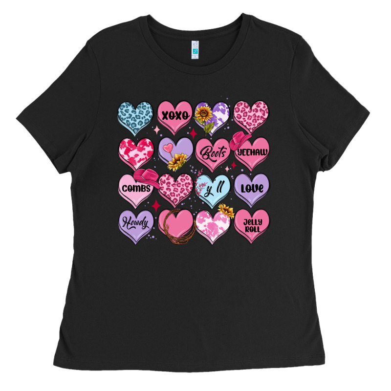 Valentines Candy Hearts Ladies Tee by MaliasSmallBusiness | Teevron
