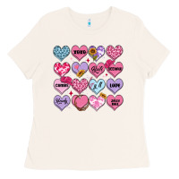 Bone valentines candy hearts Ladies Tee - MaliasSmallBusiness