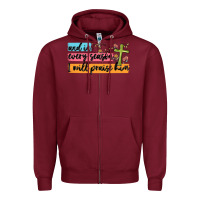 Burgundy and in every season i will praise him Zipper Hoodie - MaliasSmallBusiness