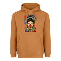 Meerkat autism mom messy bun Heavyweight Hoodie - LillyAllenDesigns