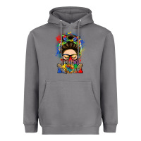Storm autism mom messy bun Heavyweight Hoodie - LillyAllenDesigns