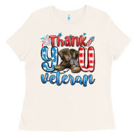 Bone thank you veteran Ladies Tee - MaliasSmallBusiness