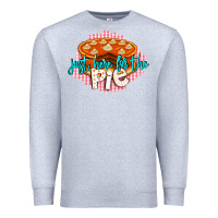 Heather Grey Just Here For The Pie Premium Sweatshirt - LillyAllenDesigns
