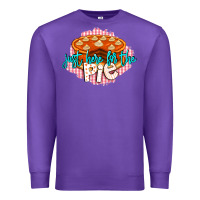 Purple Just Here For The Pie Premium Sweatshirt - LillyAllenDesigns