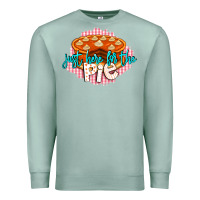Seafoam Just Here For The Pie Premium Sweatshirt - LillyAllenDesigns