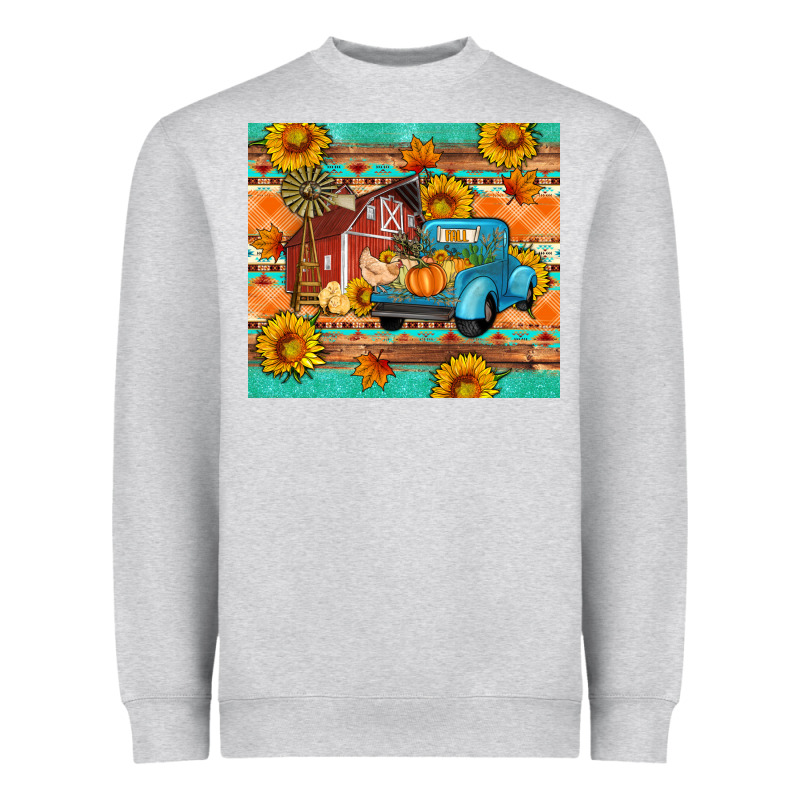 Farm Life Fall Barn And Truck Heavyweight Sweatshirt by Artiststas | Teevron