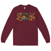 Burgundy dead inside but caffeinated momlife Long Sleeve Tee - Jasminsmagicworld