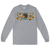 Heather Grey dead inside but caffeinated momlife Long Sleeve Tee - Jasminsmagicworld