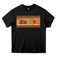 Black teacher pen apple license plate template Heavy Core Tee - Artiststas
