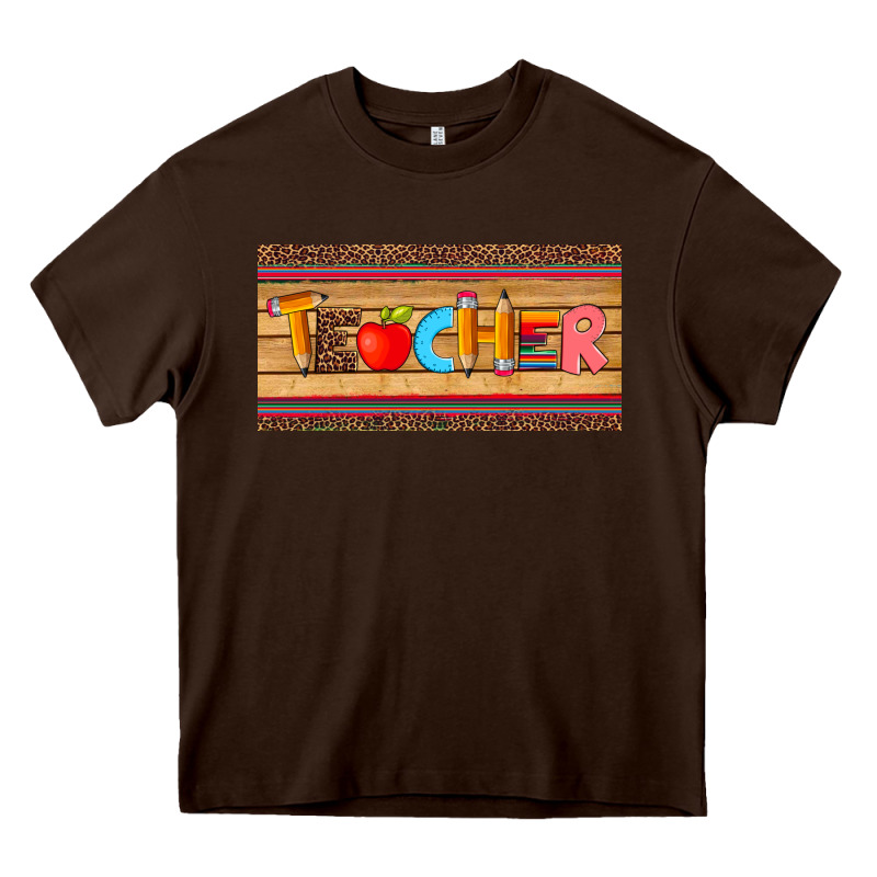 Teacher Pen Apple License Plate Template Heavy Core Tee by Artiststas | Teevron