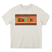 Cream teacher pen apple license plate template Heavy Core Tee - Artiststas
