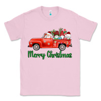 Bubblegum Pink merry christmas truck gnomes Classic Tee - AdoDesignShop