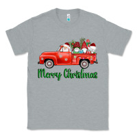 Heather Grey merry christmas truck gnomes Classic Tee - AdoDesignShop