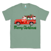 Sage merry christmas truck gnomes Classic Tee - AdoDesignShop