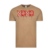 Vintage Coffee Valentine's Day Xoxo Balloon Vintage Tee - Artiststas