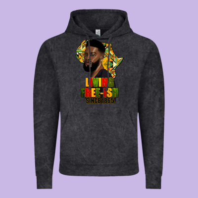 Juneteenth Living Freeish Since 1865 Vintage Hoodie Designed By Hra Design Shop