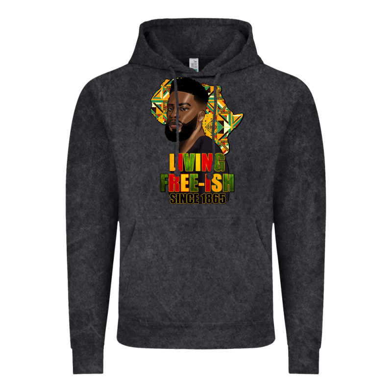 Juneteenth Living Freeish Since 1865 Vintage Hoodie by HRA Design Shop | Teevron