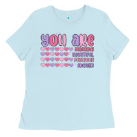 Baby Blue you are valentine Ladies Tee - MaliasSmallBusiness