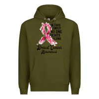 Army Green in this family fights alone breast cancer awareness Premium Hoodie - Bettercallsaul