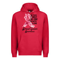Cardinal in this family fights alone breast cancer awareness Premium Hoodie - Bettercallsaul