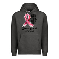 Charcoal Heather in this family fights alone breast cancer awareness Premium Hoodie - Bettercallsaul