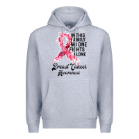 Heather Grey in this family fights alone breast cancer awareness Premium Hoodie - Bettercallsaul