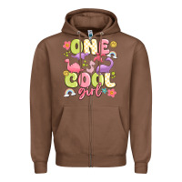 Chestnut one cool girl Zipper Hoodie - MaliasSmallBusiness