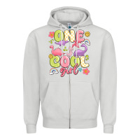 Dove Grey one cool girl Zipper Hoodie - MaliasSmallBusiness